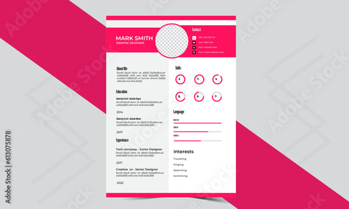 Corporate CV/Resume design template 