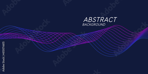 The poster depicts a wave of particles that diverges in different directions.