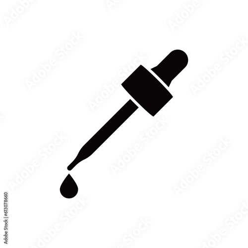 Dropper flat vector pictogram illustration isolated on white background