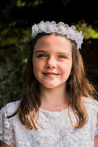 Portraits of the twins first holy communion photo