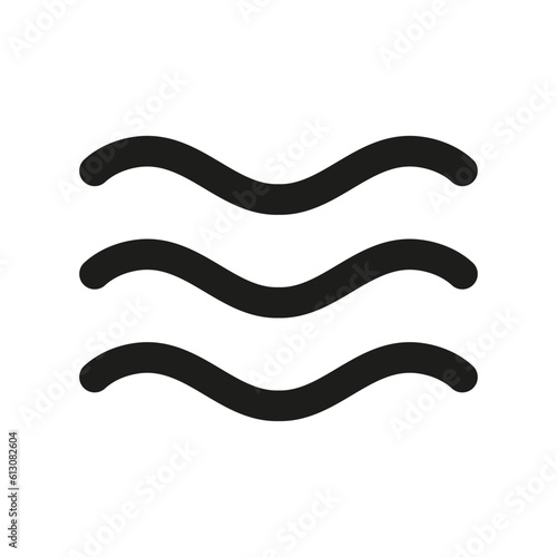 Water wave icon symbol illustration, wave icon vector isolated on white background.