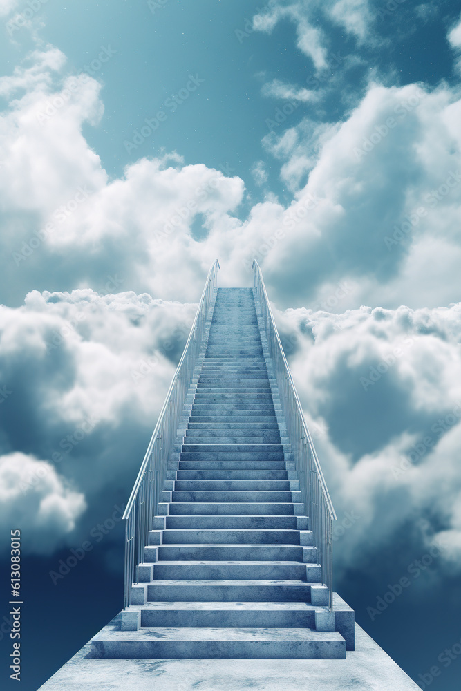 Stairs to heavens. Beautiful artwork generated by Ai Stairs to heavens. Beautiful artwork generated by Ai