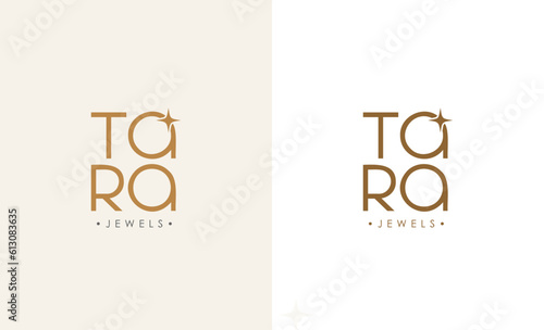 Tara Jewels Logo vector design for jewellery business 