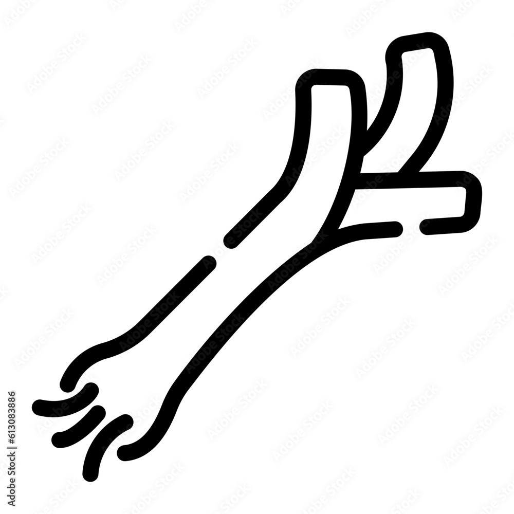 leek Line Icon leek Line Icon