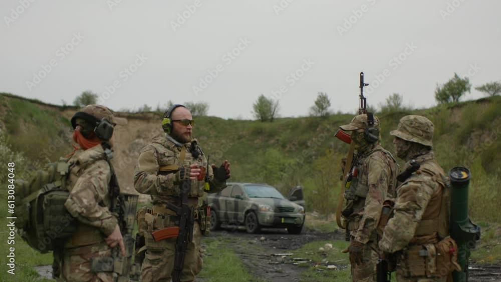 Ukrainian military using a drone Ukrainian military using a drone