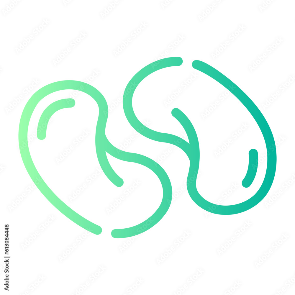 Obraz premium french bean Line Gradient Icon
