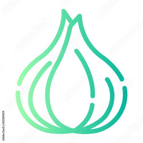 garlic Line Gradient Icon