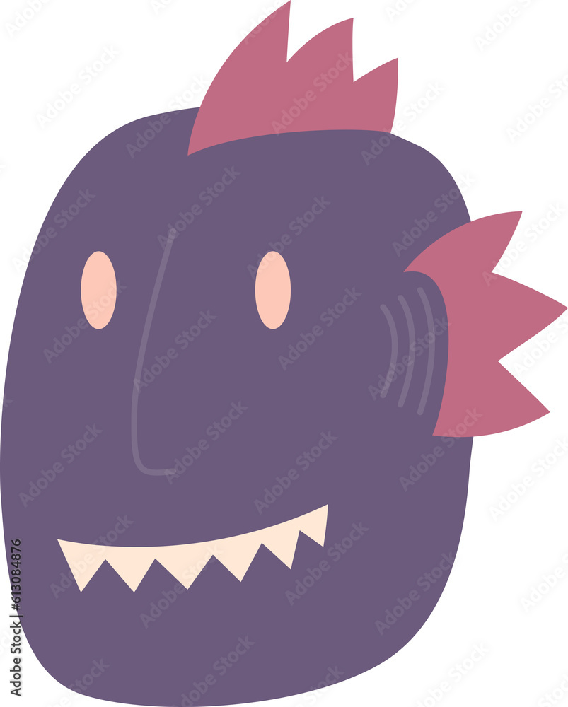 Monster flat icon. Face Halloween icon. Face Halloween simple cartoon style. Halloween avatar decorative elements. Monster flat icon. Face Halloween icon. Face Halloween simple cartoon style. Halloween avatar decorative elements.