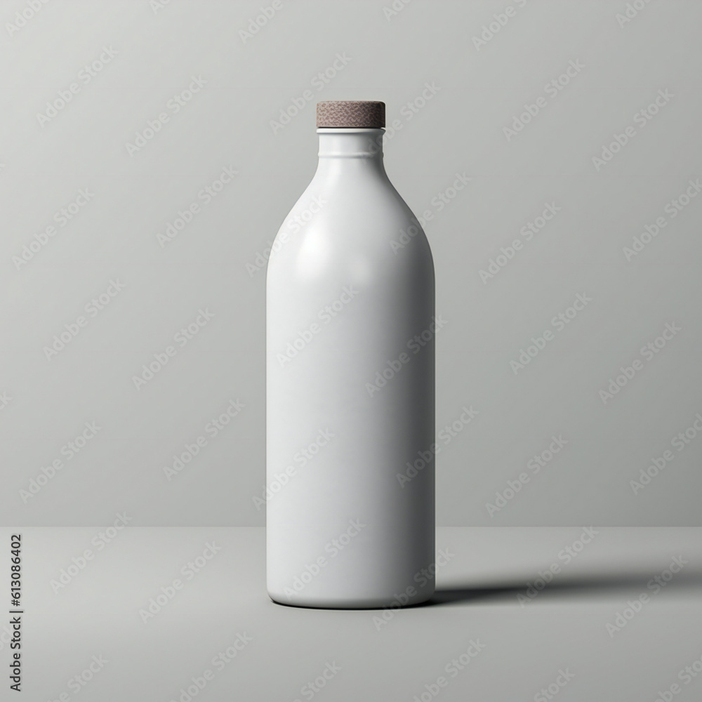 mockup bottle with label no image on it white color mockup bottle with label no image on it white color