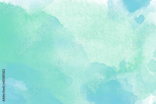 Green blue pastel abstract watercolor background wallpaper