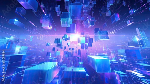 Futuristic abstract background, 3d rendering, computer digital illustration