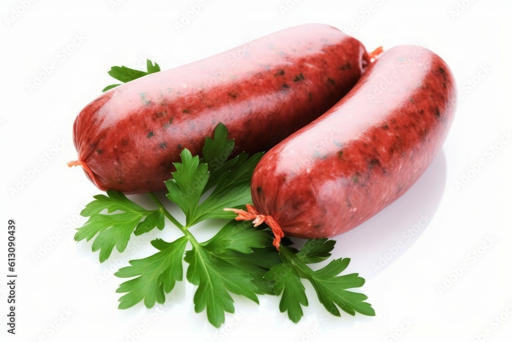 Raw sausages green salad. Generate Ai Raw sausages green salad. Generate Ai