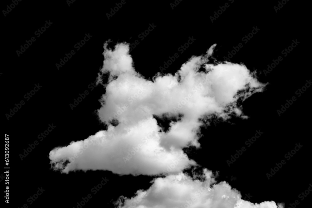 white fluffy clouds standing out against a black background and a blue sky white fluffy clouds standing out against a black background and a blue sky
