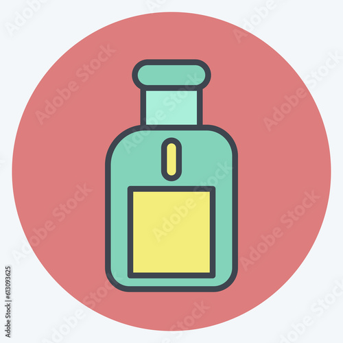 Icon Perfume. related to Eid Al Fitr symbol. islamic. ramadhan. simple illustration