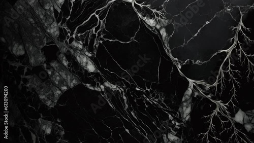 Wallpaper Mural Luxury Black Marble stone with gold lines background texture. Slow panoramic camera motion, macro with deep focus (blur). High detailed 4K video.  Pattern texture surface panning background.  Torontodigital.ca