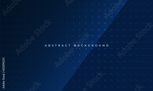 Abstract dark blue modern presentation background with halftone dots. Navy blue trendy abstract modern corporate background for business, banner, cover, brochure or poster. Vector illustration