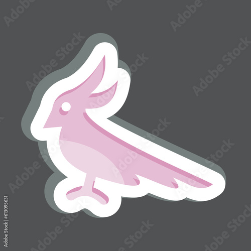 Icon Cockatoo. related to Domestic Animals symbol. simple design editable. simple illustration