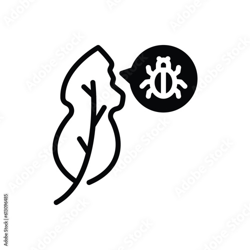 Black solid icon for pest 