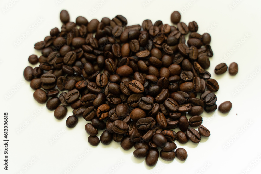 coffee beans on white background coffee beans on white background