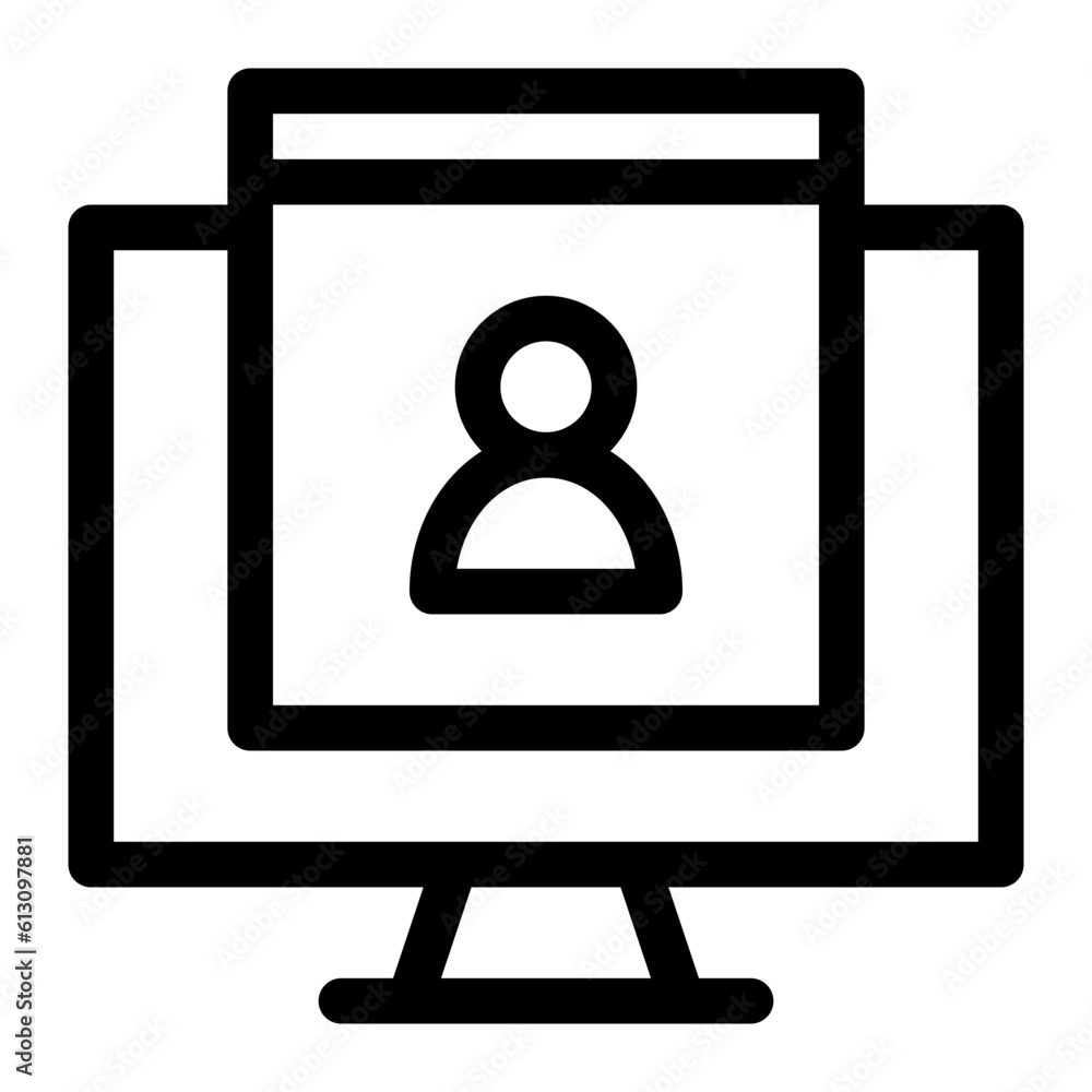meeting line icon meeting line icon