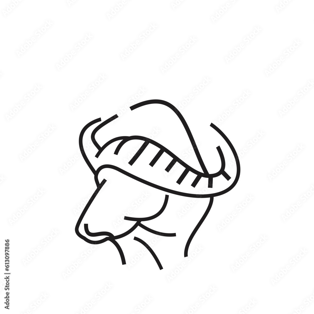Buffalo Vector Icon