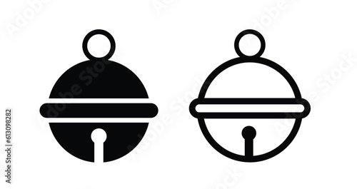 set of Pet bell , small bell icon vector illustration	

