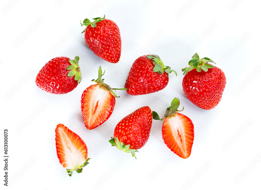 Strawberries isolated on white background Strawberries isolated on white background
