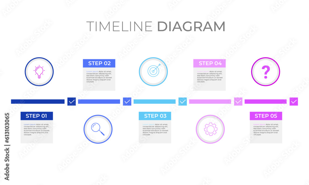Vector infographic timeline process . Can be used for workflow diagram, info chart, web design.