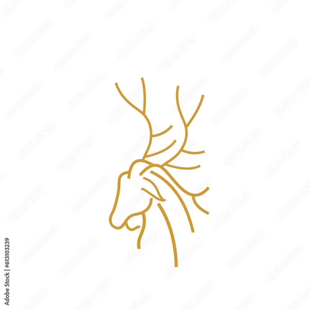 Obraz premium Deer Vector Icon