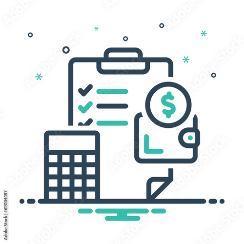 Mix icon for expenditure 