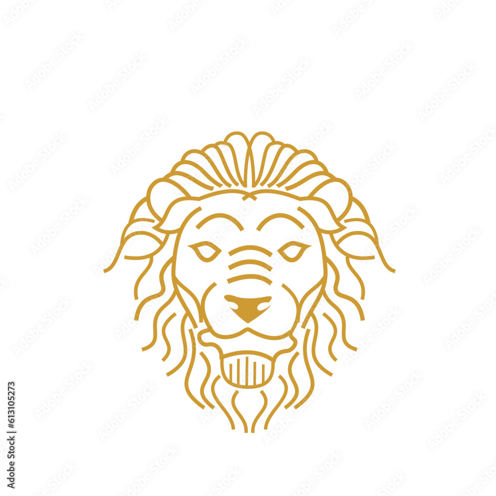 Fototapeta premium Lion Vector Icon