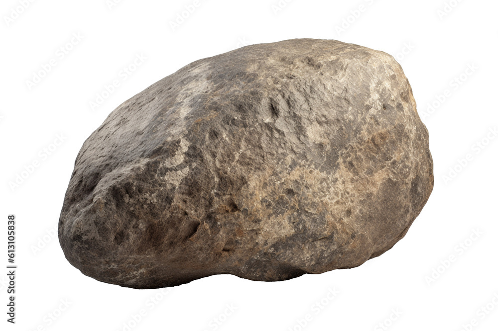Stone isolated transparency background. Generative AI Stone isolated transparency background. Generative AI