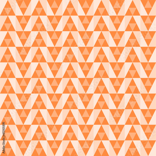Seamless Geomatric vector background Pattern in orange