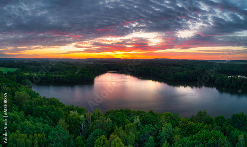 Idyllic sunset over the lake in Poland © Patryk Kosmider