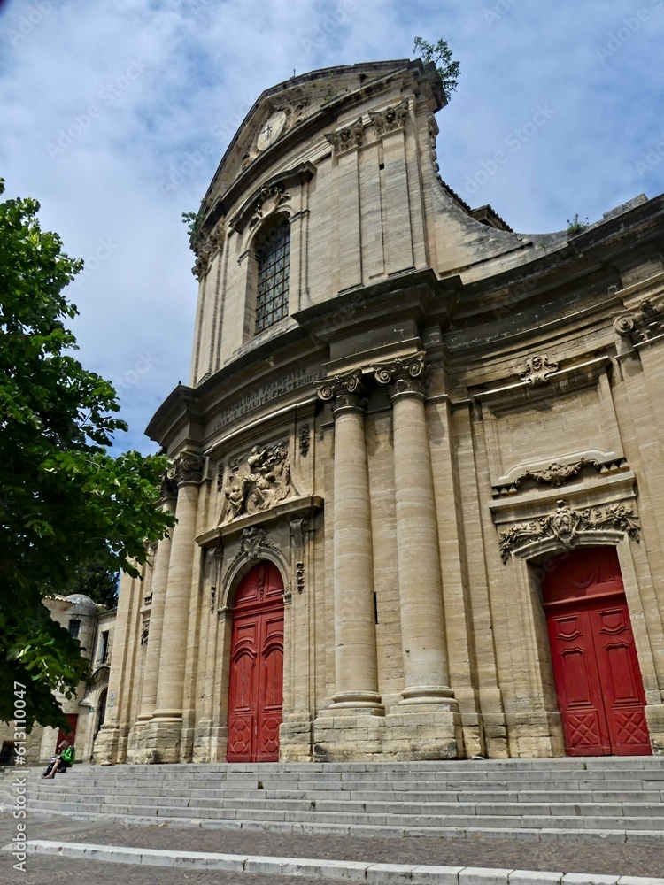 Beaucaire, May 2023 : Visit of the magnificent city of Beaucaire in Provence- View on the city