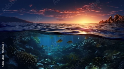 twilight over the world photography of ocean water with light reflected on the surface