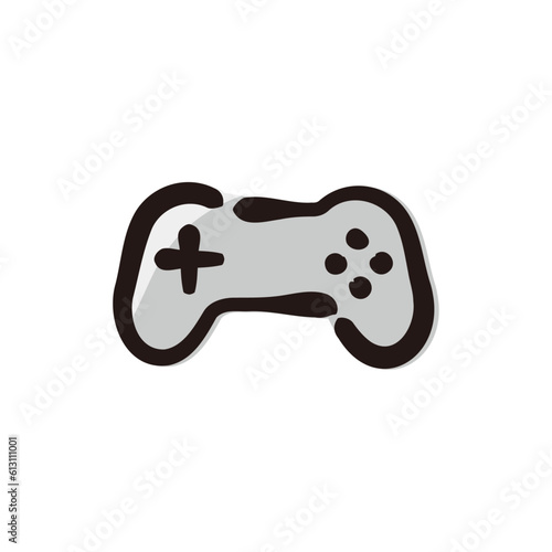 video game - Japanese modern culture icon/illustration (Hand-drawn line, colored version)