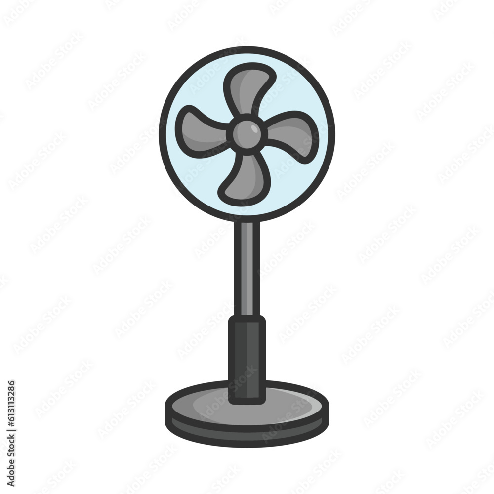 electric fan icon vector design template in white background electric fan icon vector design template in white background