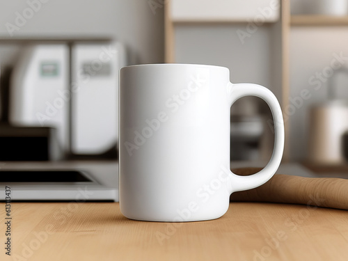 Elevate Your Brand with Stunning Styled Mug. Generative AI.