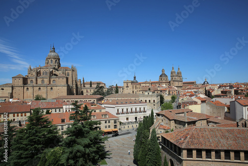 Sky view of Salamanca city, Spain