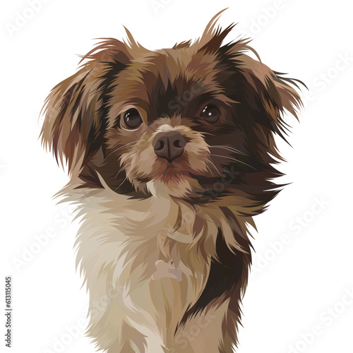 close up of a dog