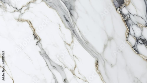 Wallpaper Mural Luxury White Marble stone with gold lines background texture. Slow panoramic camera motion, macro with deep focus (blur). High detailed 4K video.  Pattern texture surface panning background.  Torontodigital.ca