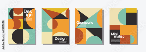 Retro style covers templates set.Poster flyer pamphlet brochure cover design.Can be used for presentation, flyer and leaflet, brochure, corporate report, marketing, advertising, annual report, banner.
