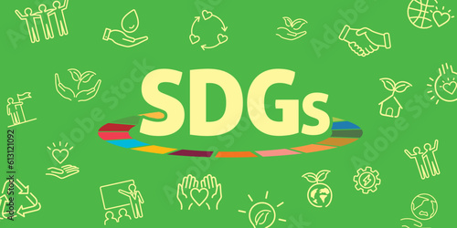 SDGs goals image illustration vector