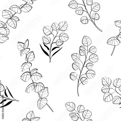 Seamless Abstract Leaves Pattern