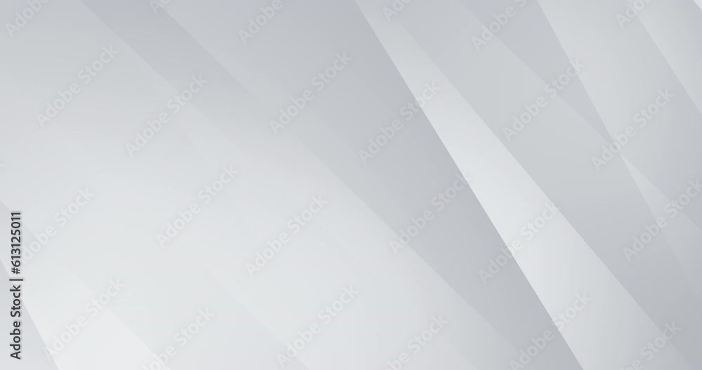 4k light grey silver background with animated abstract white square shape. Abstract striped dynamic sport concept. Seamless looping video template. Business winter sale backdrop. Geometric line banner