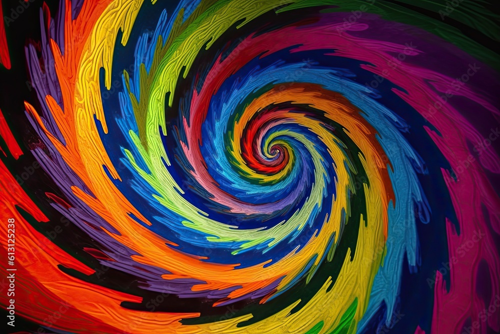 Spiral pattern background in the style of esoteric symbolism and vibrant colors. Generative AI Spiral pattern background in the style of esoteric symbolism and vibrant colors. Generative AI