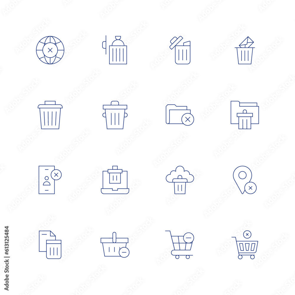 delete-line-icon-set-on-transparent-background-with-editable-stroke