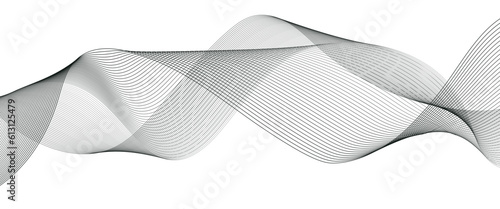 abstract background with lines. modern wavy stripes on white background isolated. curved wavy line, smooth stripe.