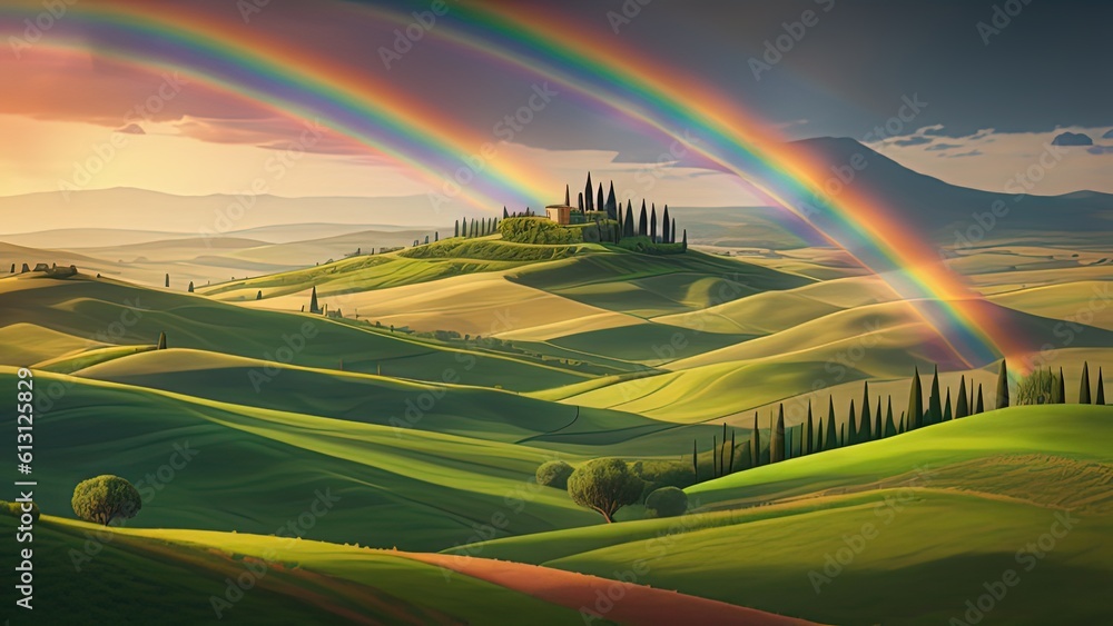 Obraz premium Colline e grootte